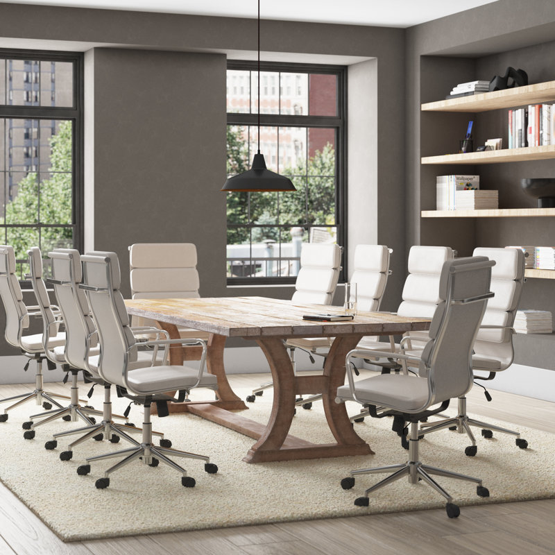 Ebern Designs Aidian Rectangular Conference Table and Chair Set
